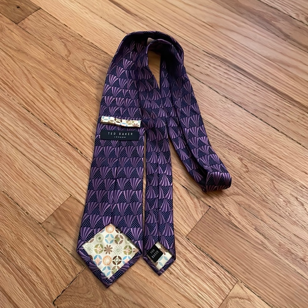 Ted Baker London Purple Tie Silk
